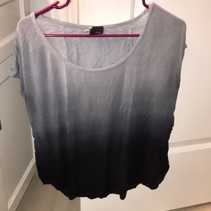 Ombre cap sleeve shirt